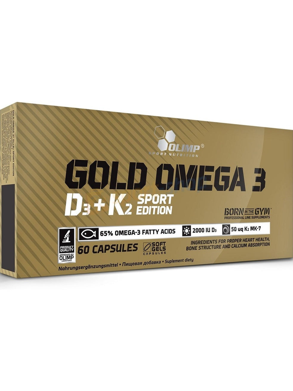 1-Gold Omega 3 D3 + K2 Sport Edition - 60 caps 1