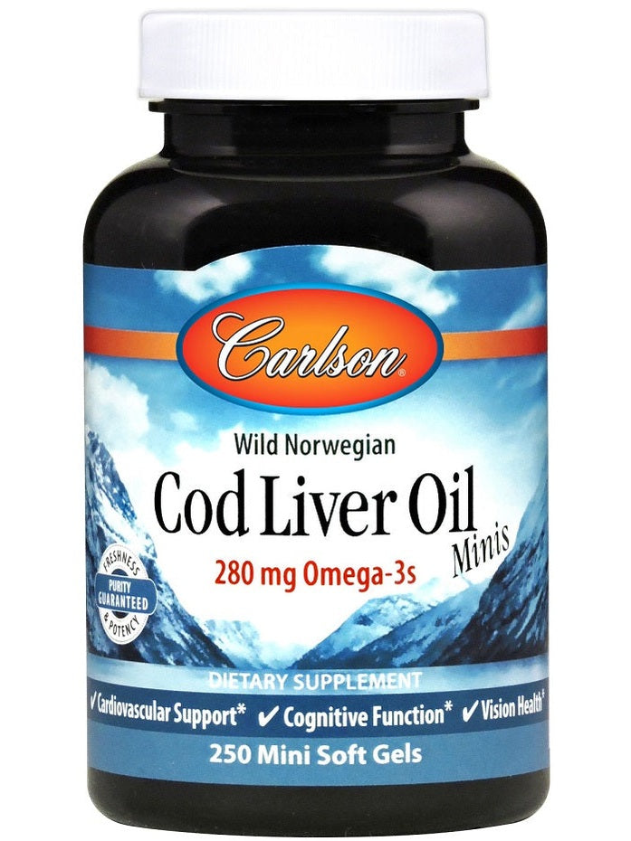 1-Cod Liver Oil Minis, 280mg - 250 mini softgels 1