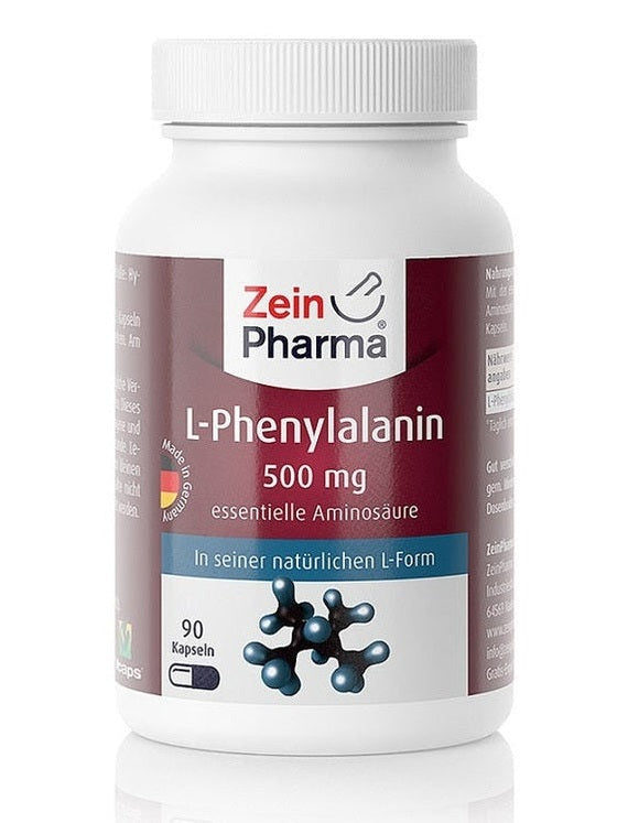 1-L-Phenylalanine, 500mg - 90 caps 1