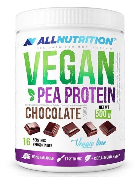1-Vegan Pea Protein, Chocolate - 500 grams 1