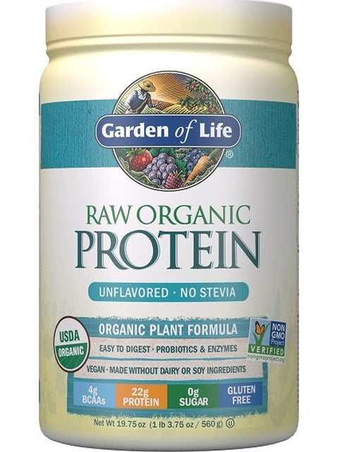 1-Raw Protein, Unflavored - 560 grams 1
