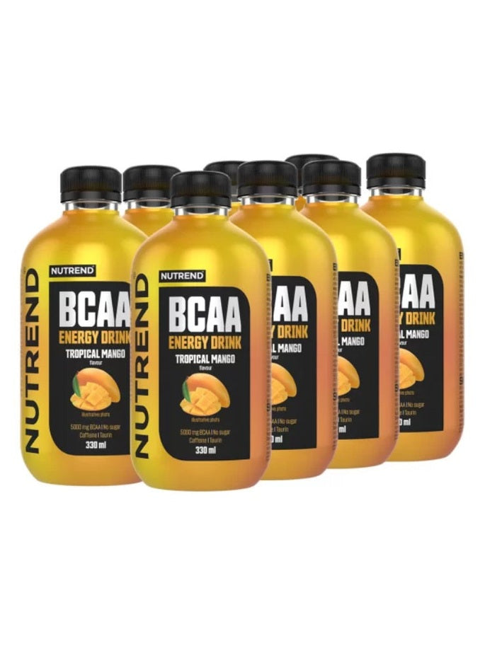 1-BCAA Energy Drink, Tropical Mango - 8 x 330 ml. 1