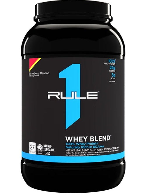 1-R1 Whey Blend, Strawberry Banana - 905 grams 1