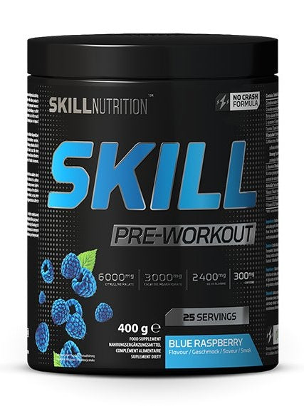 1-Skill Pre-Workout, Blue Raspberry - 400 grams 1