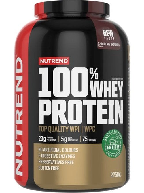 1-100% Whey Protein, Chocolate Brownies - 2250 grams 1