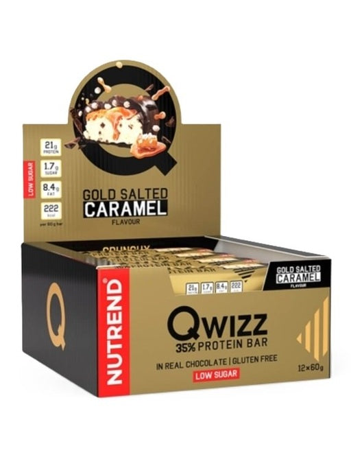 1-Qwizz 35% Protein Bar, Gold Salted Caramel - 12 x 60g 1