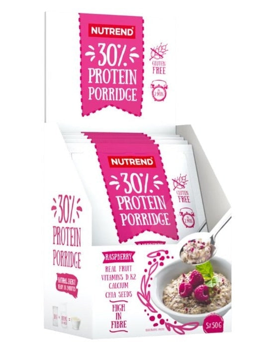 1-30% Protein Porridge, Raspberry - 5 x 50g 1