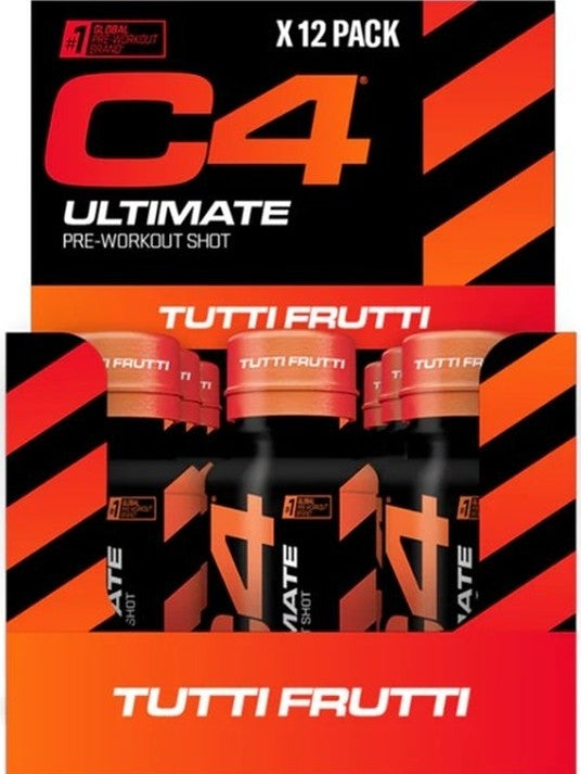1-C4 Ultimate Pre-Workout Shot, Tutti Frutti - 12 x 60 ml. 1