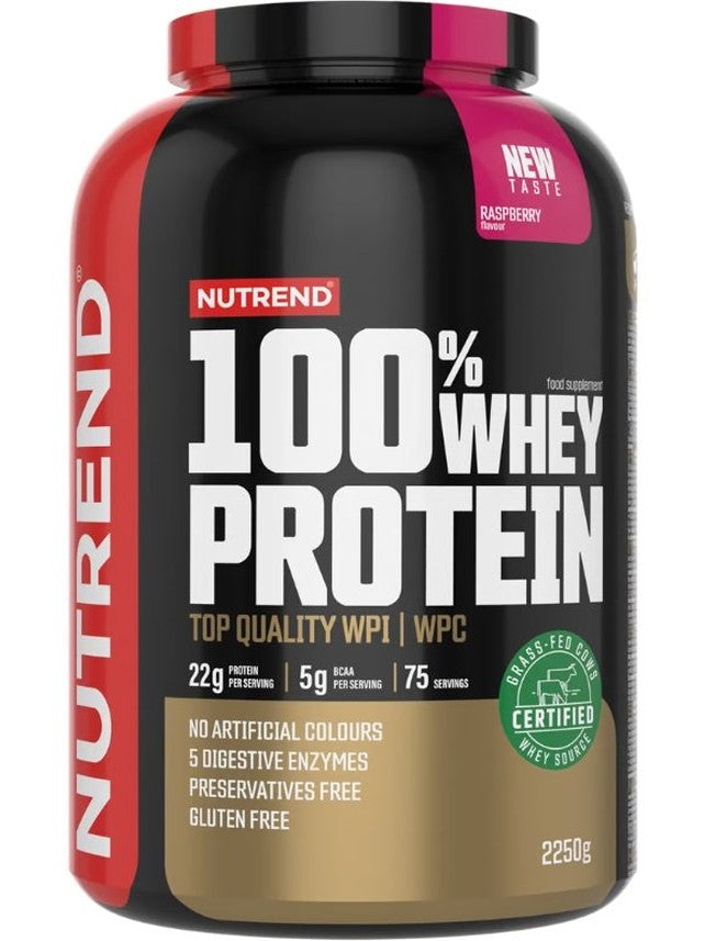 1-100% Whey Protein, Raspberry - 2250 grams 1