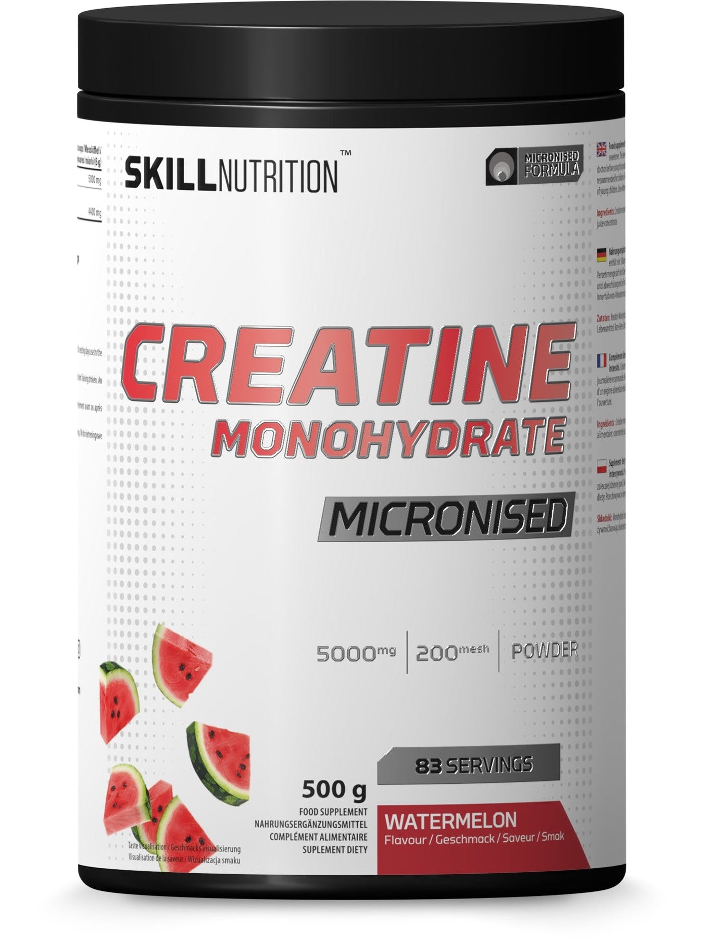 1-Micronised Creatine Monohydrate Flavoured, Watermelon - 500 grams 1