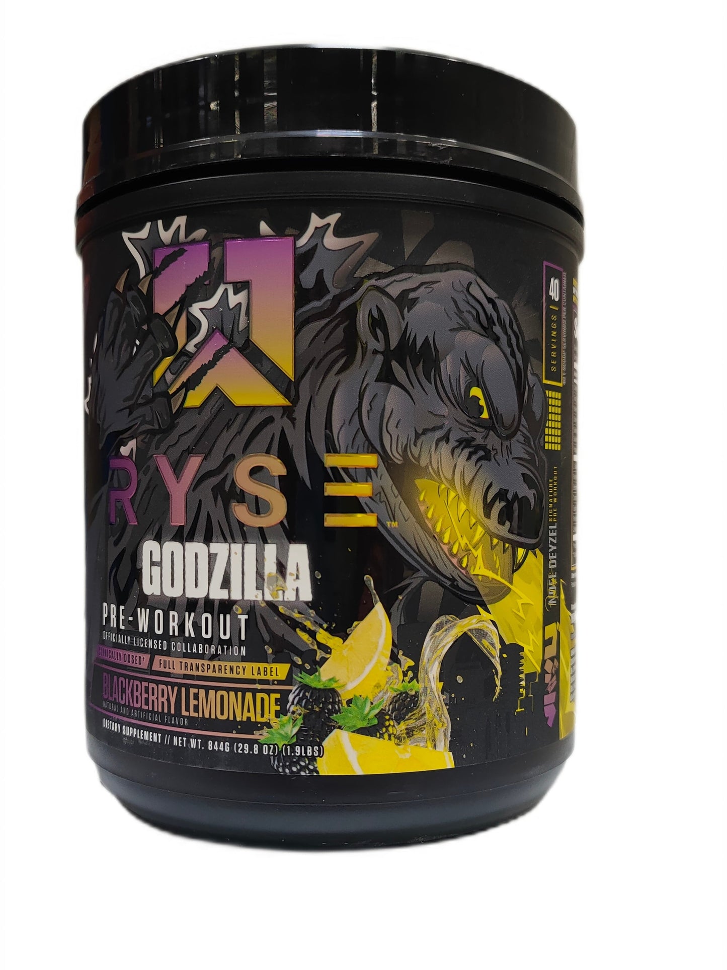 1-Godzilla Pre-Workout, Blackberry Lemonade (EAN 810137320823) - 844 grams 1