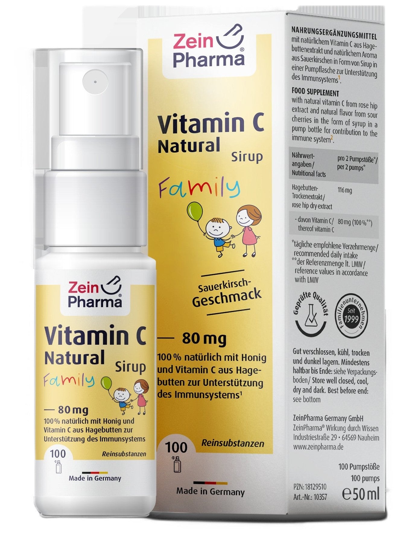 1-Vitamin C Natural Syrup, 80mg (Sour Cherry) - 50 ml. 1