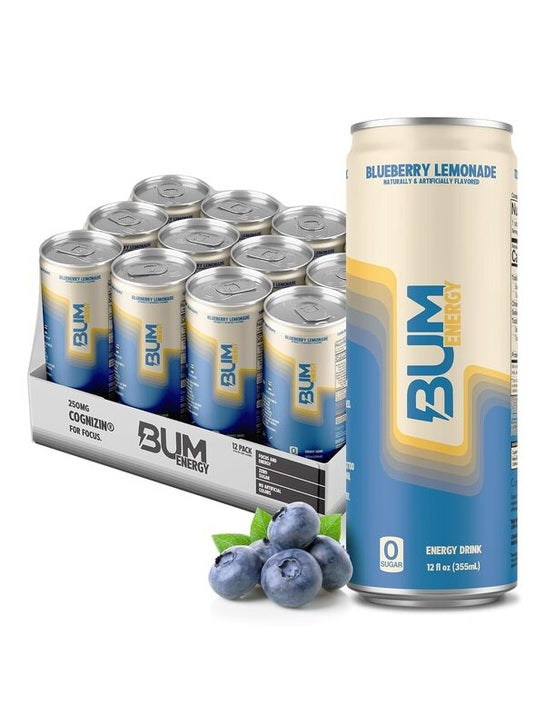 1-Bum Energy, Blueberry Lemonade - 12 x 355 ml. 1