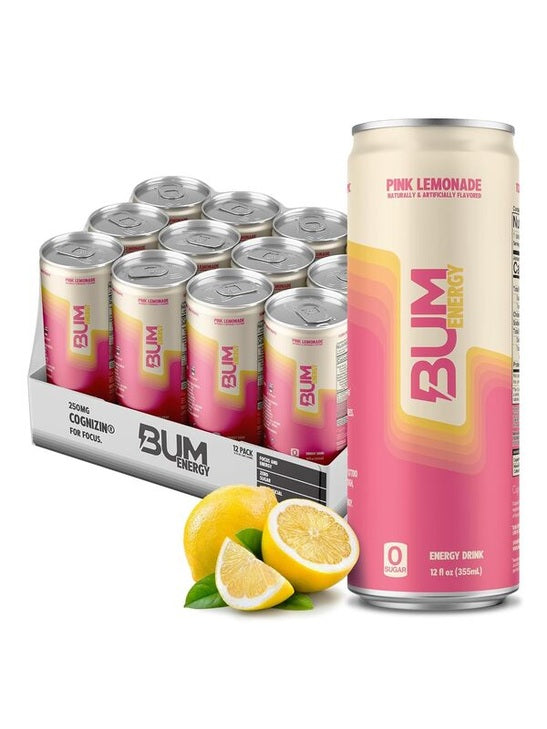 1-Bum Energy, Pink Lemonade - 12 x 355 ml. 1