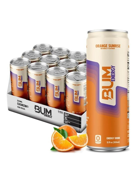 1-Bum Energy, Orange Sunrise - 12 x 355 ml. 1