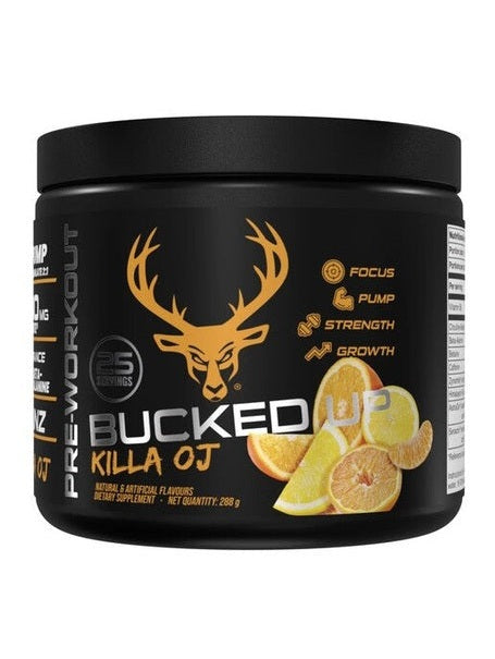 1-Bucked Up Pre-Workout, Killa OJ - 288 grams 1