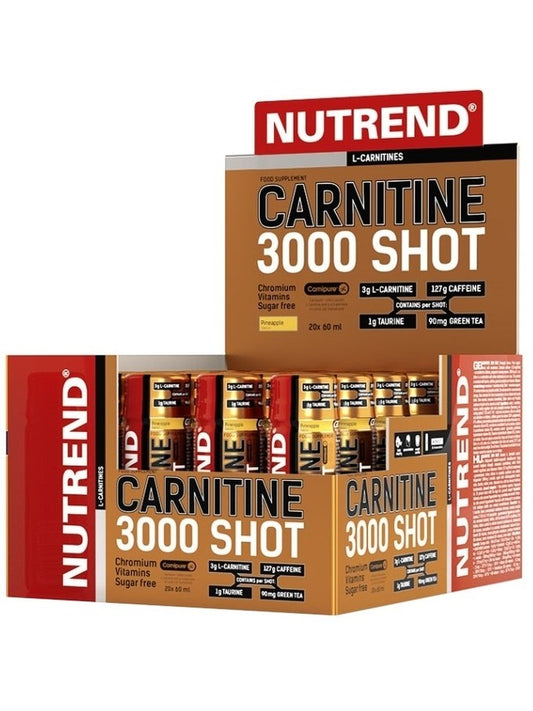 1-Carnitine 3000 Shot, Pineapple - 20 x 60 ml. 1