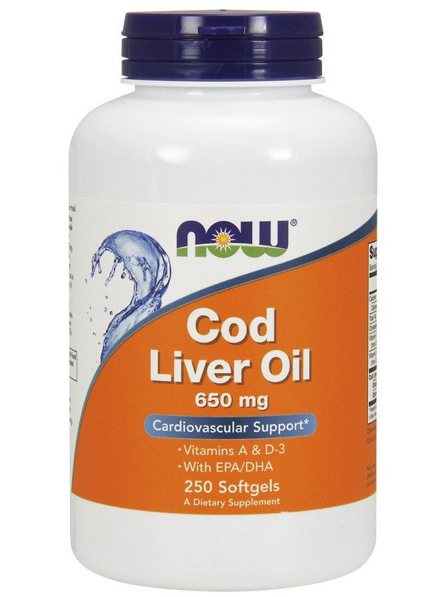 1-Cod Liver Oil, 650mg - 250 softgels 1