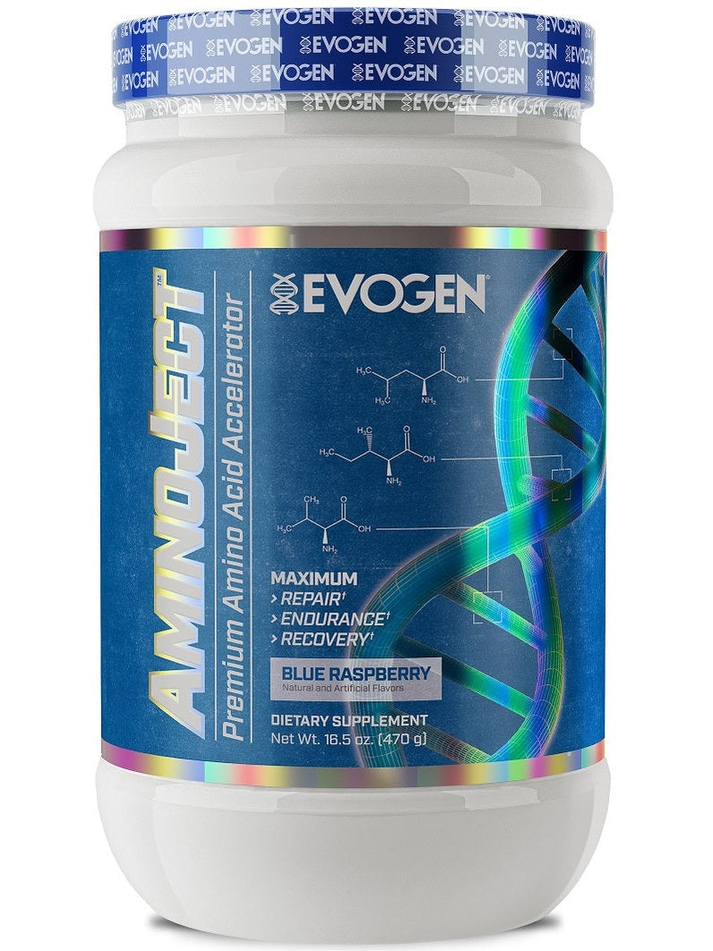 1-AminoJect, Blue Raspberry - 470 grams 1