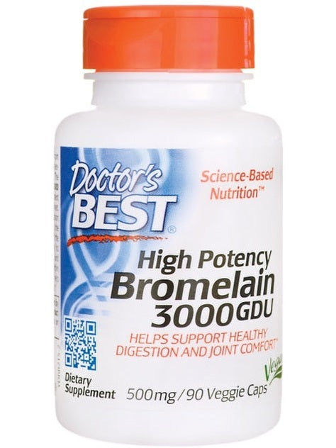 1-High Potency Bromelain 3000 GDU, 500mg - 90 vcaps 1