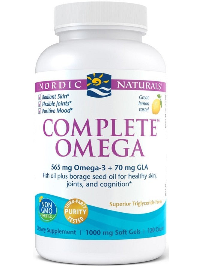 1-Complete Omega, 565mg Lemon - 120 softgels 1