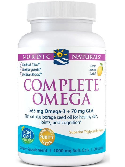 1-Complete Omega, 565mg Lemon - 60 softgels 1