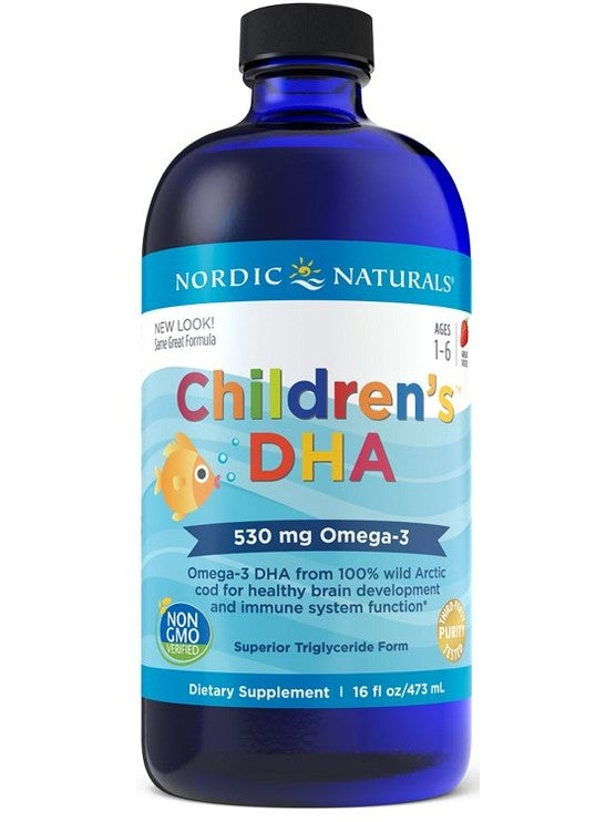 1-Children's DHA, 530mg Omega-3 Strawberry - 473 ml. 1