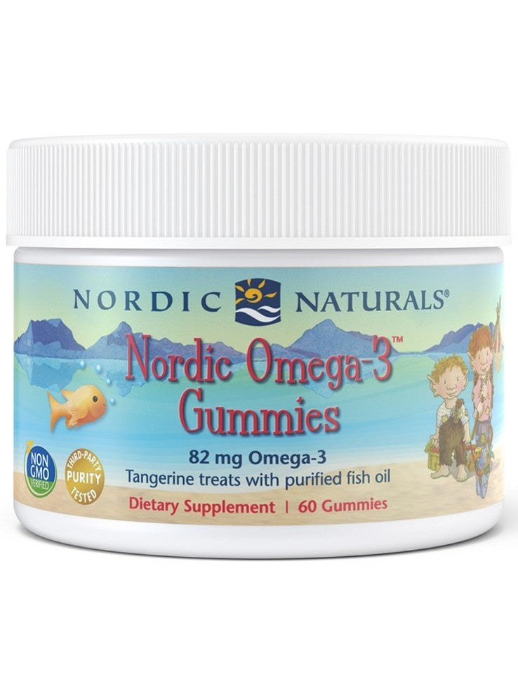 1-Nordic Omega-3 Gummies, 82mg Tangerine Treats - 60 gummies 1