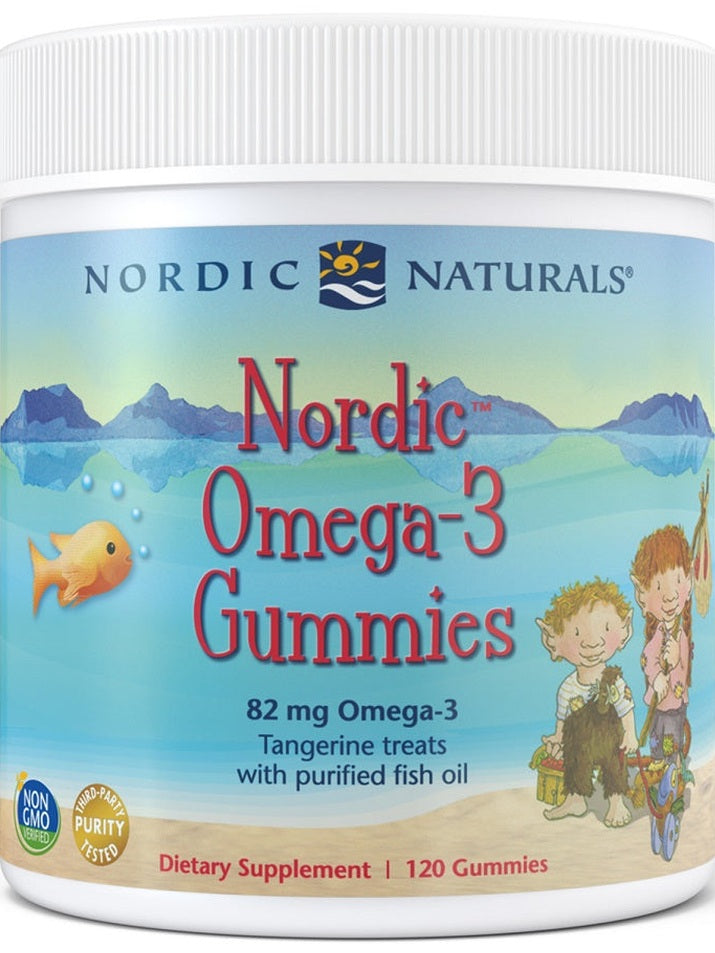 1-Nordic Omega-3 Gummies, 82mg Tangerine Treats - 120 gummies 1