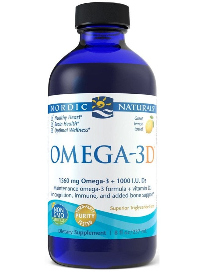 1-Omega-3D, 1560mg Lemon - 237 ml. 1