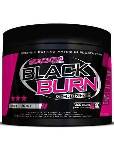 1-Black Burn Micronized, Fruit Punch - 300 grams 1