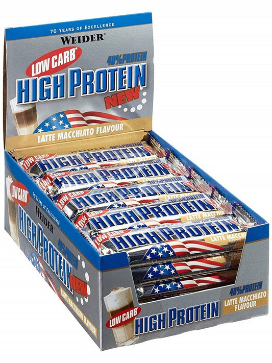 1-40% Low Carb High Protein Bar, Chocolate - 24 x 50g 1