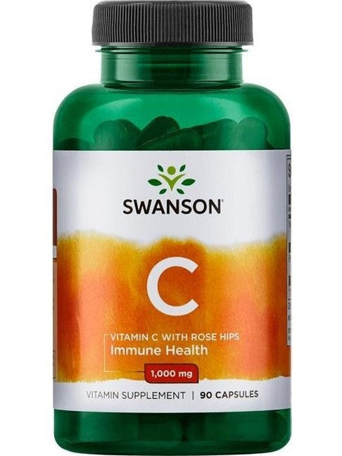 1-Vitamin C with Rose Hips Extract, 1000mg - 90 caps 1