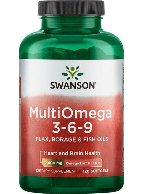 1-MultiOmega 3-6-9 - Flax & Borage & Fish Oils - 120 softgels 1