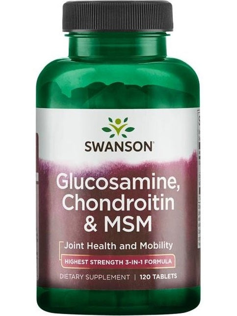 1-Glucosamine, Chondroitin & MSM, 750mg - 120 tablets 1