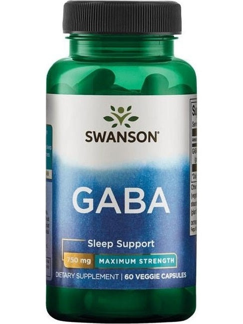 1-GABA, 750mg Maximum Strength - 60 vcaps 1