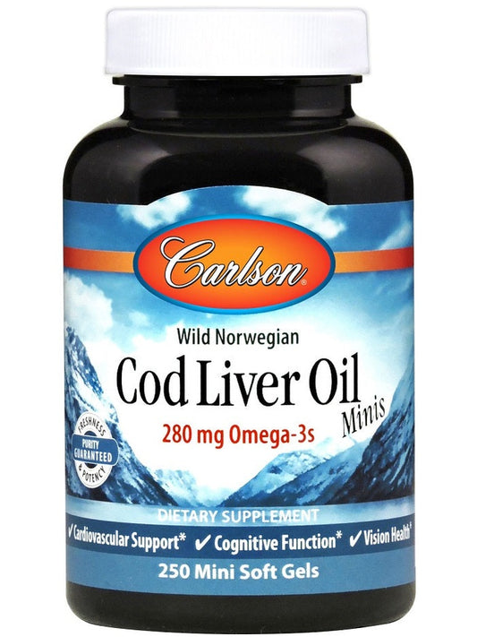 1-Cod Liver Oil Minis, 280mg - 250 mini softgels 1