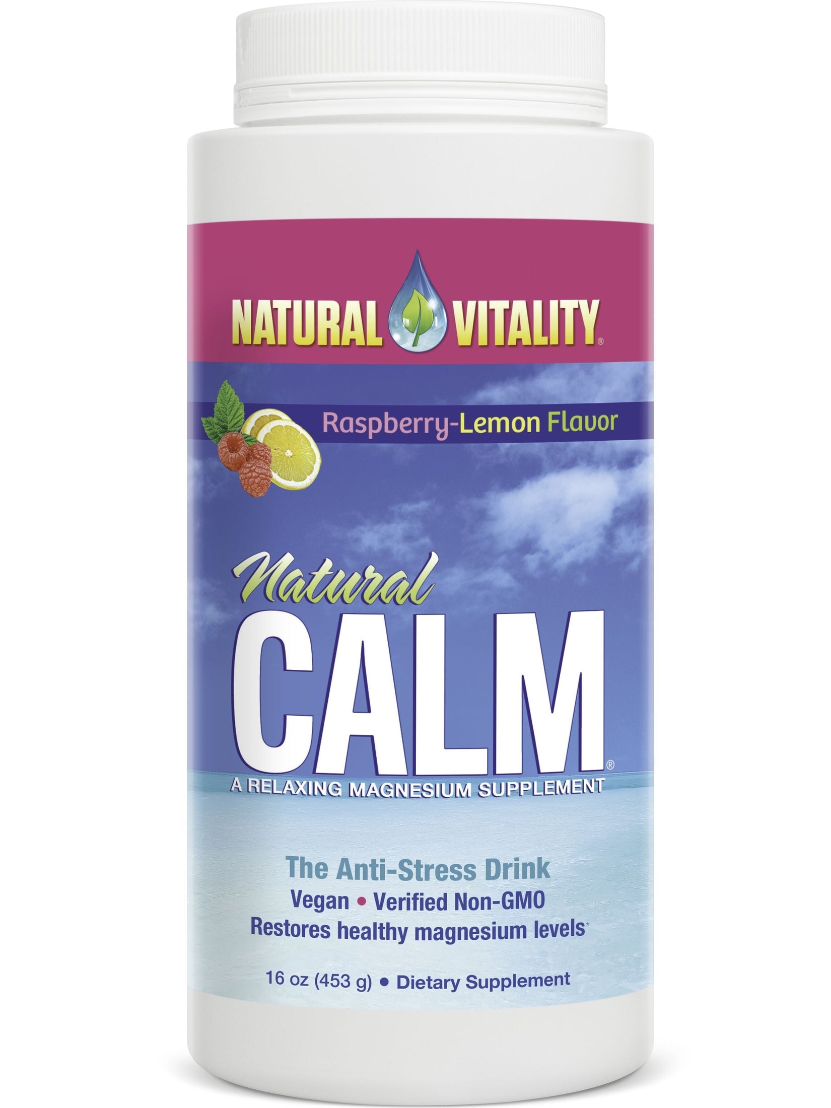 1-Natural Calm, Raspberry Lemon - 453 grams 1