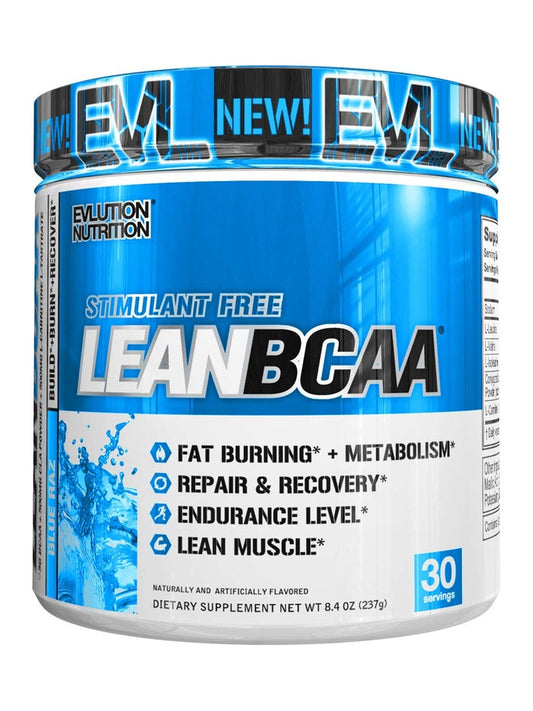 1-Lean BCAA - Stimulant Free, Blue Raz - 237 grams 1
