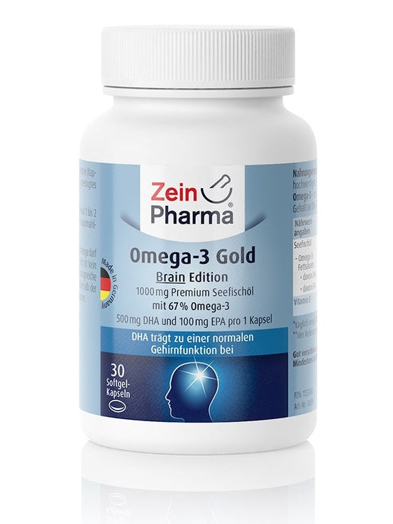 1-Omega-3 Gold - Brain Edition, 1000mg - 30 caps 1