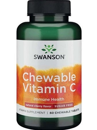 1-Chewable Vitamin C, Natural Cherry Flavour - 60 chewable tablets 1