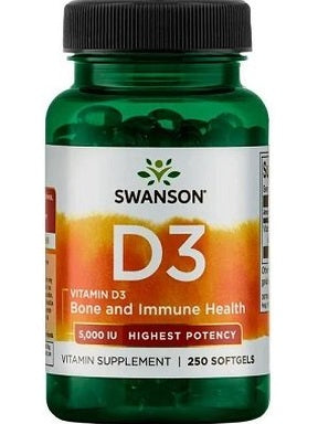 1-Vitamin D-3, 5000 IU - 250 softgels 1