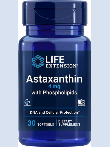 1-Astaxanthin with Phospholipids, 4mg - 30 softgels 1