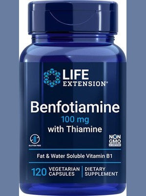 1-Benfotiamine with Thiamine, 100mg - 120 vcaps 1