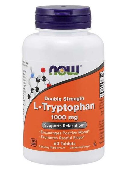 1-L-Tryptophan, 1000mg Double Strength - 60 tablets 1