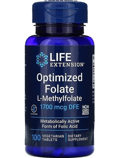 1-Optimized Folate, 1700mcg - 100 vegetarian tabs 1