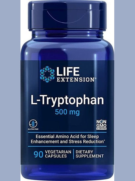 1-L-Tryptophan, 500mg - 90 vcaps 1