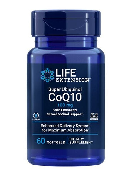 1-Super Ubiquinol CoQ10 with Enhanced Mitochondrial Support, 100mg - 60 softgels 1