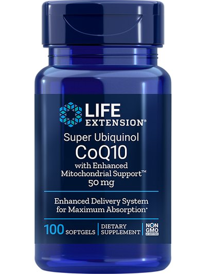 1-Super Ubiquinol CoQ10 with Enhanced Mitochondrial Support, 50mg - 100 softgels 1