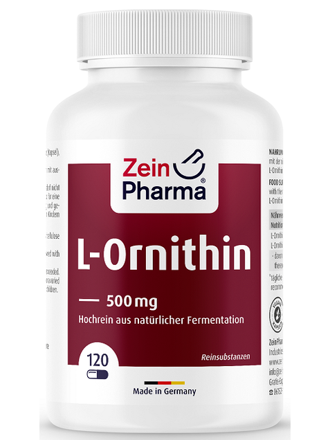 1-L-Ornithine, 500mg - 120 caps 1